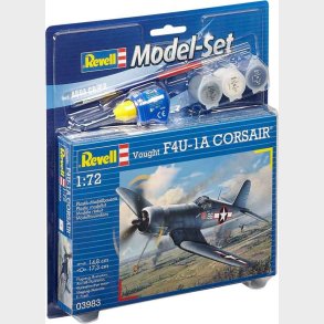 Revell - Vought F4u-1a Corsair Fly Byggest Inkl. Maling - 1:72 - 63983