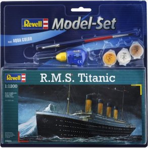 Revell - Rms Titanic Model Skib Byggest Inkl. Maling - 1:1200 - 65804