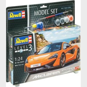 Revell - Mclaren 570s Bil Byggest - 1:24 - Level 3 - 67051