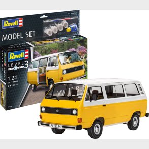 Revell - Vw T3 Bus Modelbus Byggest - 1:24 - Level 3 - 07706