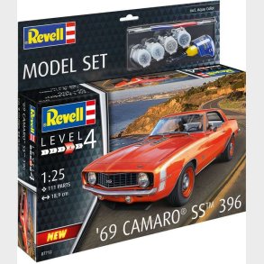 Revell - '69 Camaro Ss Bil Byggest - 1:25 - Level 4 - 67712