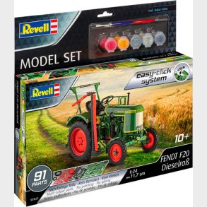 Revell - Fendt F20 Traktor Byggest Inkl. Maling - Easy Click - 1:24 - 67822