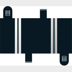 Scalextric Skinner - Quarter Straight - 87 Mm - 2 Stk - C8236