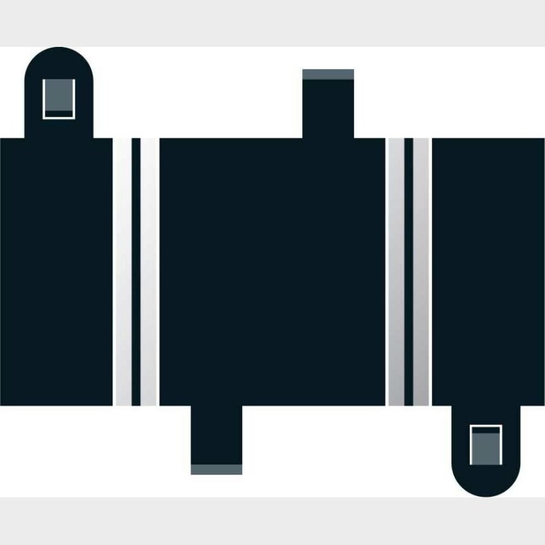 Scalextric Skinner - Quarter Straight - 87 Mm - 2 Stk - C8236