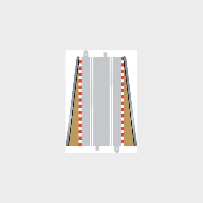 Scalextric - Borders And Barriers St Til C8205 - Lead In + Out - 2 Dele - C8233