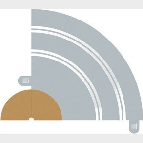 Scalextric - Radius 1 Inner Borders & Barriers Til C8201 - C8279