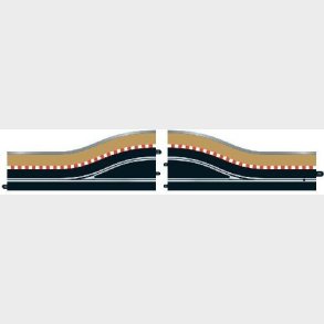 Scalextric Skinner - Pit Lane - Right Hand - 2 Stk - C7015