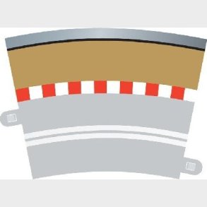 Scalextric Skinner - Single Lane Curve Outer Border - 4 Stk - C7019