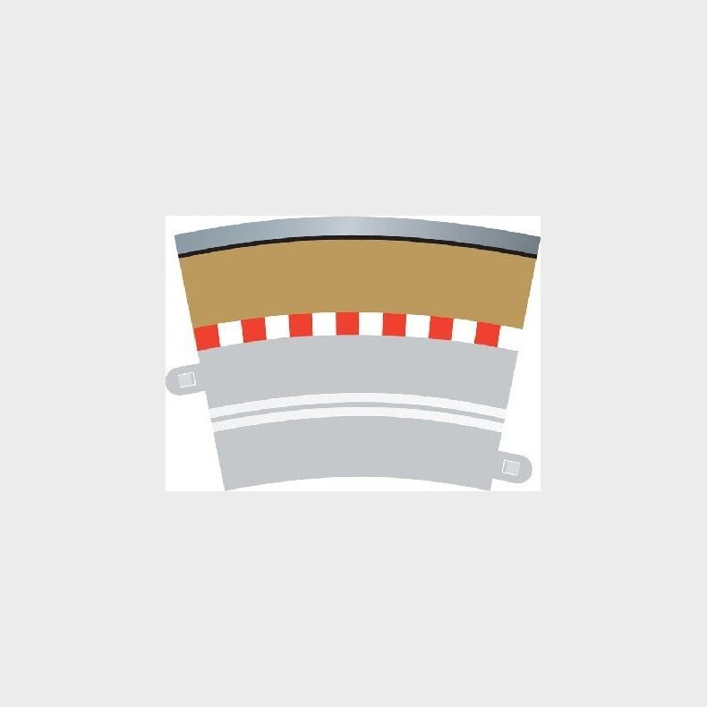 Scalextric Skinner - Single Lane Curve Outer Border - 4 Stk - C7019