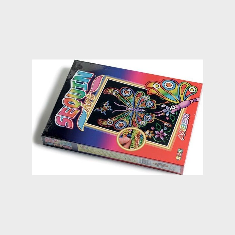 Sequin Art - Sommerfugl - 25 X 34 Cm