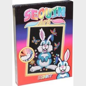 Sequin Art - Kaninen Binky - 25 X 34 Cm