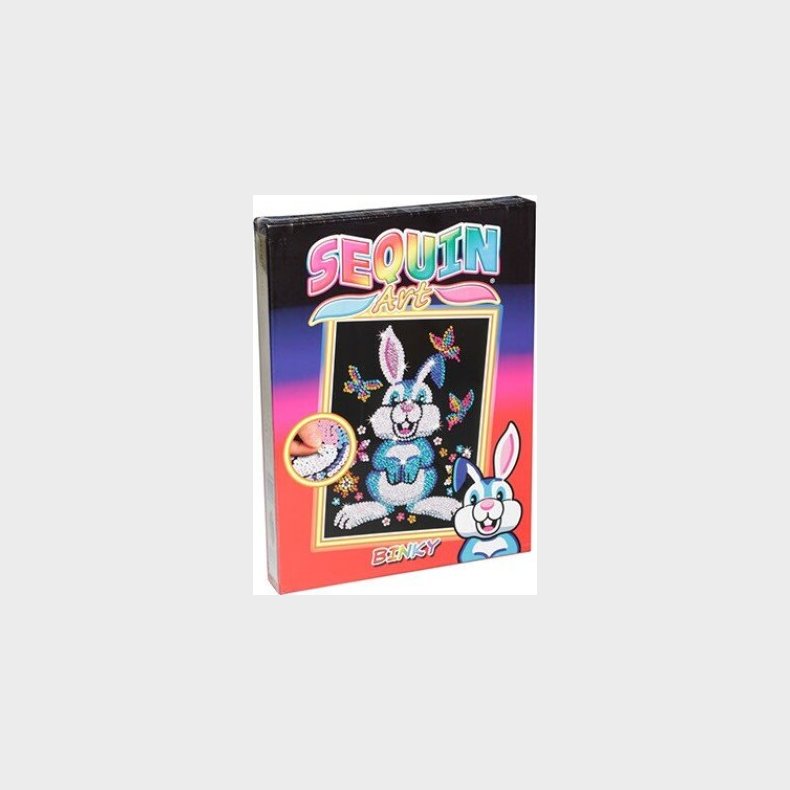 Sequin Art - Kaninen Binky - 25 X 34 Cm