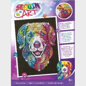 Sequin Art - Hund - 25 X 34 Cm