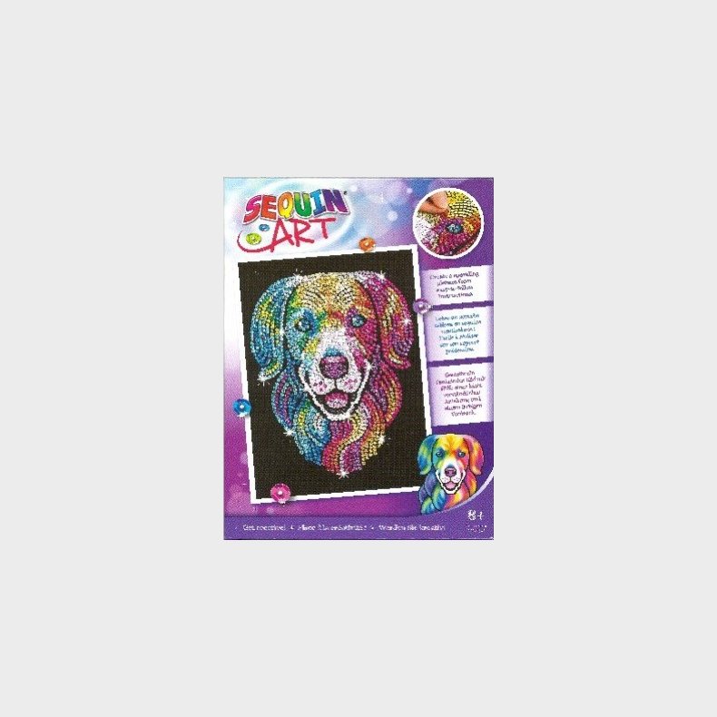 Sequin Art - Hund - 25 X 34 Cm
