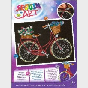 Sequin Art - Cykel - 25 X 34 Cm