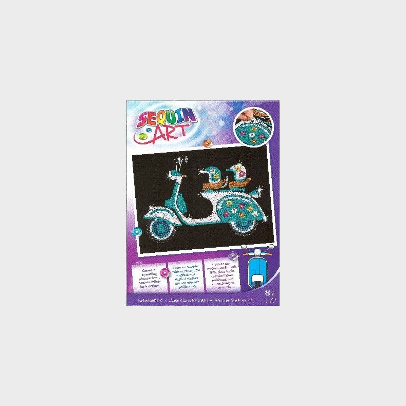 Sequin Art - Scooter - 25 X 34 Cm