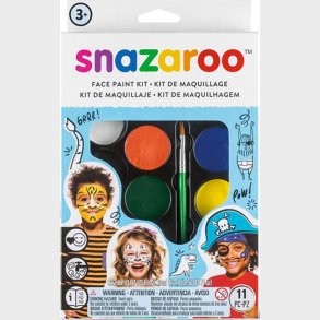 Snazaroo - Ansigtsmaling St Med 10 Farver Og Idhfte - Bl