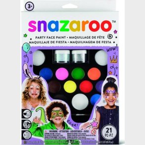 Snazaroo - Ansigtsmaling St Med 20 Farver Og Idéhfte