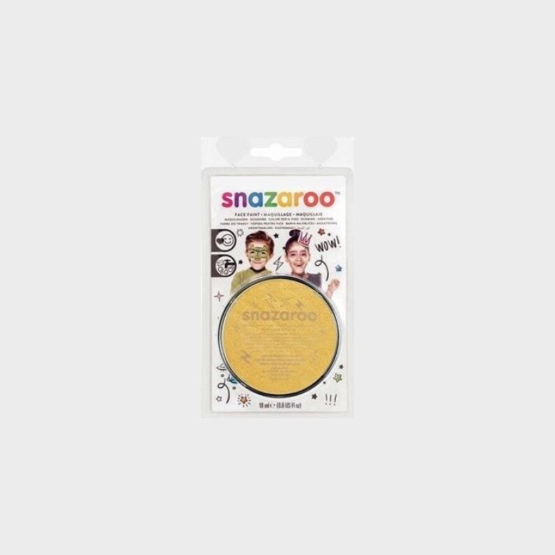 Snazaroo - Ansigtsmaling - Guld - 18 Ml