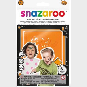 Ansigtsmaling Skabeloner - Halloween - 6 Stk - Snazaroo