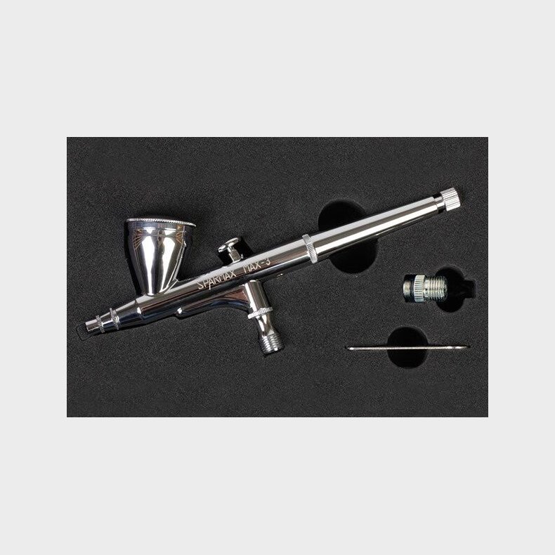 Sparmax Max-3 - Airbrush Til Hobby - Gravity Feed - 0,3 Mm 7 Cc