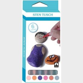 Tusser Til Sten - St Med 6 Farver - Touch