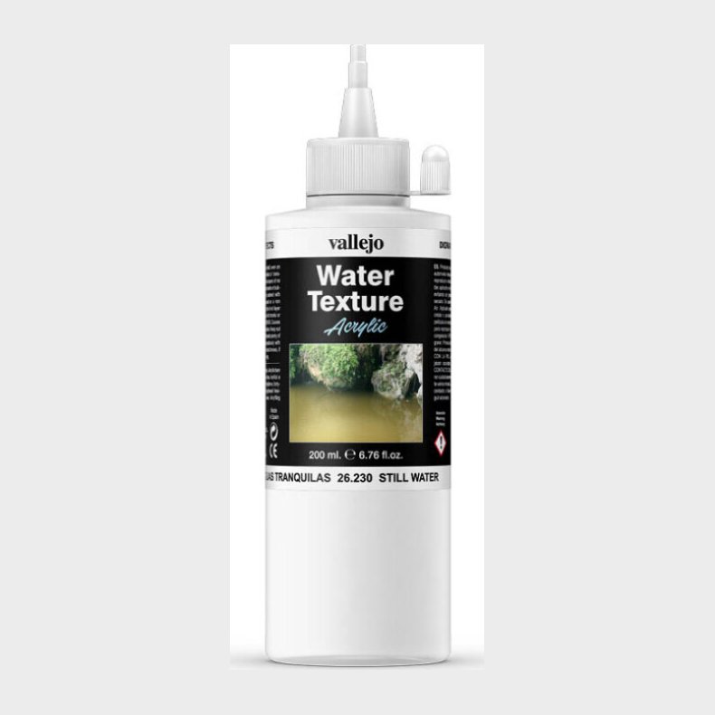 Vallejo - Water Texture Akryl Medium - Still Water 200 Ml