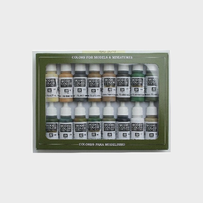 Vallejo - Model Color Maling St - Wwii Allierede - 16x17 Ml