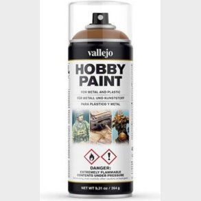Vallejo - Hobby Paint Spraymaling - Fantasy Leather Brown 400 Ml