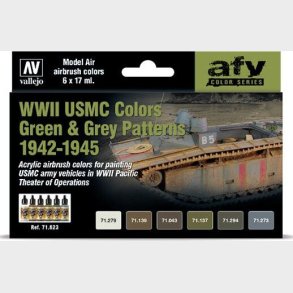 Vallejo - Model Color Maling St - Wwii Usmc 1942-45 - 6x17 Ml