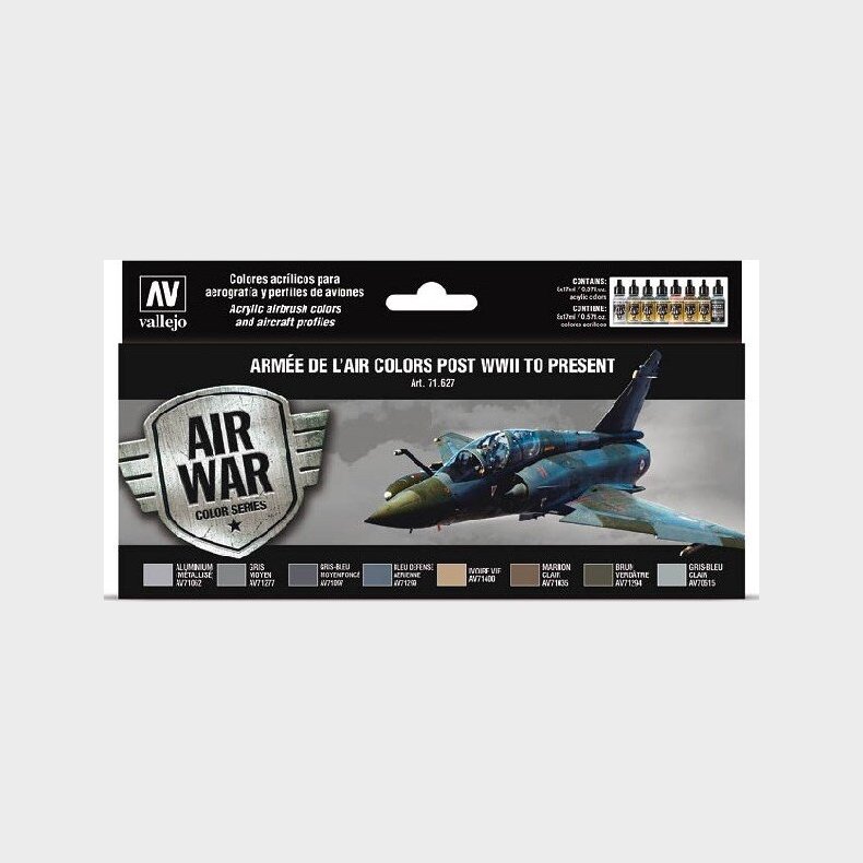 Vallejo - Air War Maling St Til Model Hobby - Wwii-present - 8x17 Ml