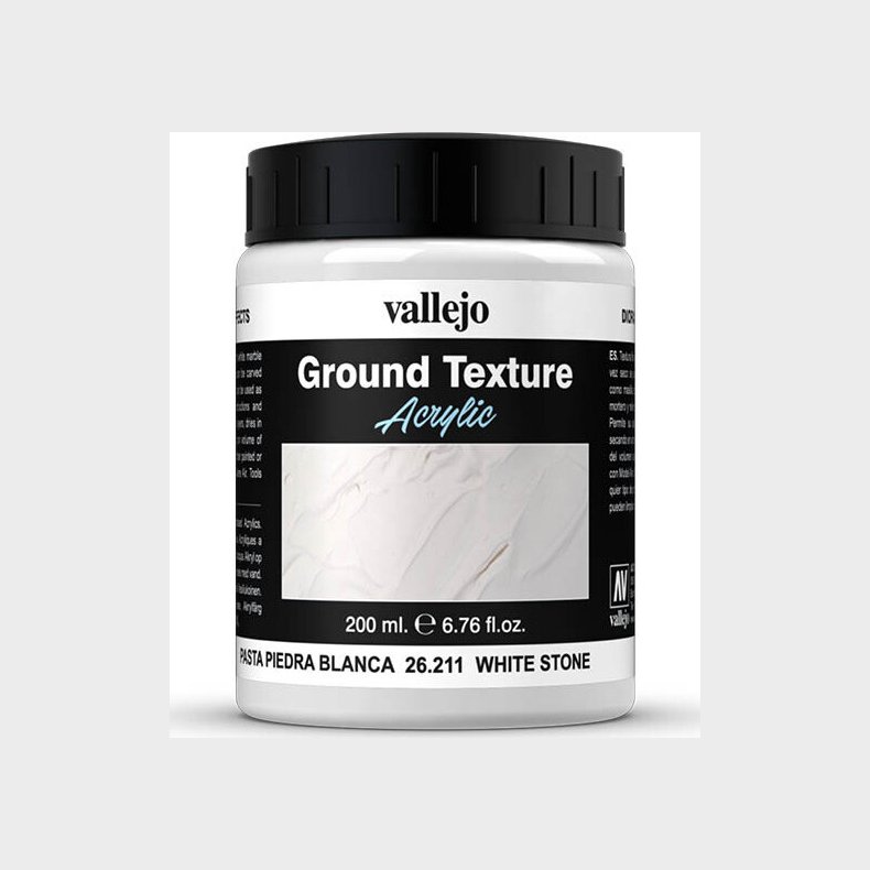 Vallejo - Ground Texture Paste - White Stone 200 Ml