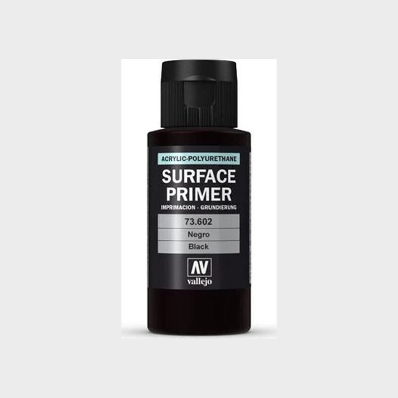 Vallejo - Surface Primer - Sort 60 Ml