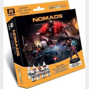 Vallejo - Infinity Maling St Inkl. Figur - Nomads - 8x17 Ml