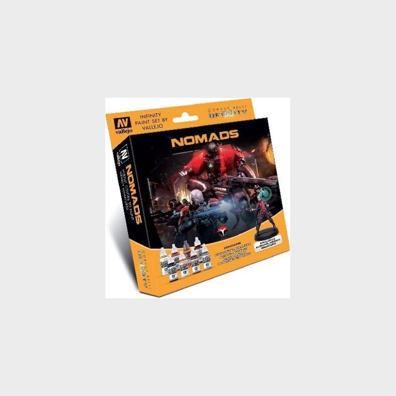 Vallejo - Infinity Maling St Inkl. Figur - Nomads - 8x17 Ml