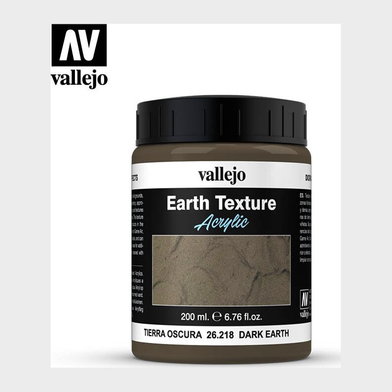 Vallejo - Earth Texture - Dark Earth 200 Ml