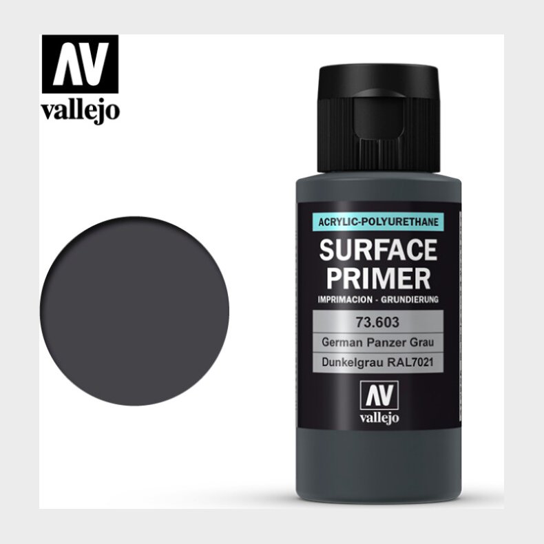 Vallejo - Surface Primer - German Panzer Grey 60 Ml