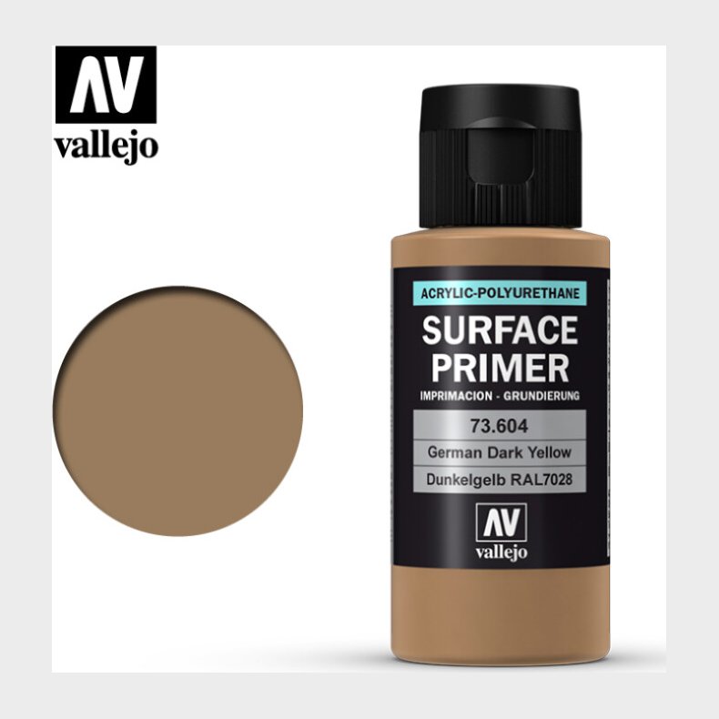Vallejo - Surface Primer - German Dark Yellow 60 Ml