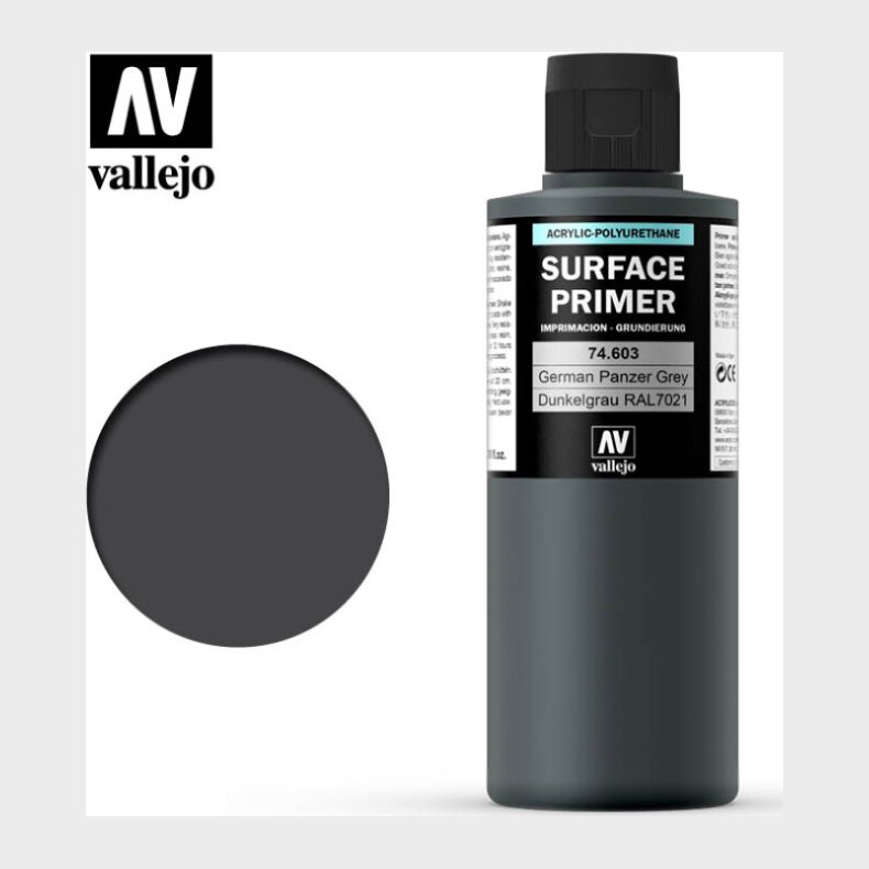 Vallejo - Surface Primer - German Panzer Grey 200 Ml