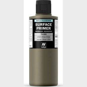 Vallejo - Surface Primer - Usa Olive Drab 200 Ml
