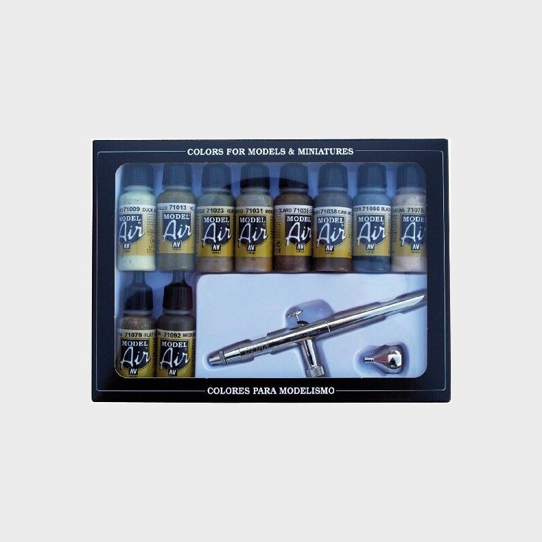 Vallejo - Airbrush Og Model Air Maling St - Camouflage - 10x17 Ml