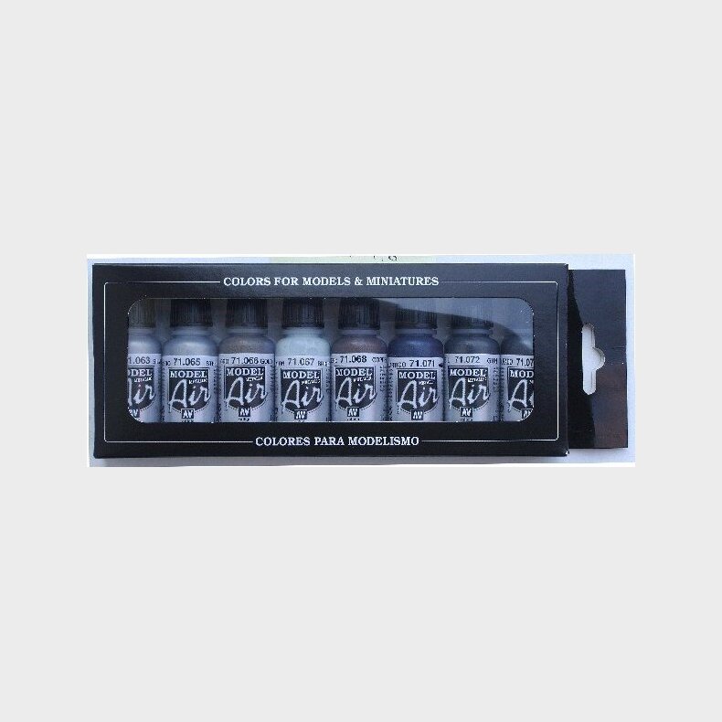 Vallejo - Model Air Maling St - Metallic - 8x17 Ml