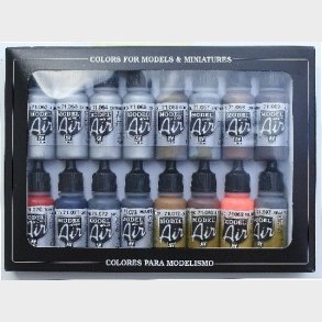 Vallejo - Model Air Maling St - Metallic - 16x17 Ml