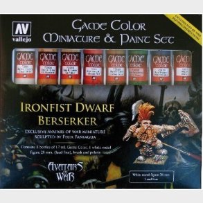 Vallejo - Game Color Maling St - Ironfist Dwarf Beserker - 8x17 Ml