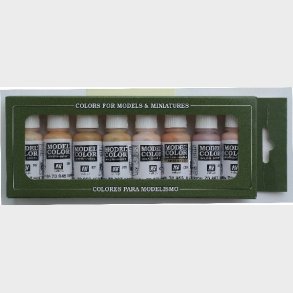Vallejo - Model Color Maling St - Skin Tones - 8x17 Ml