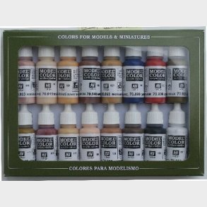 Vallejo - Model Miniature Color Set - Face Skin Colors 16x17 Ml - 70125