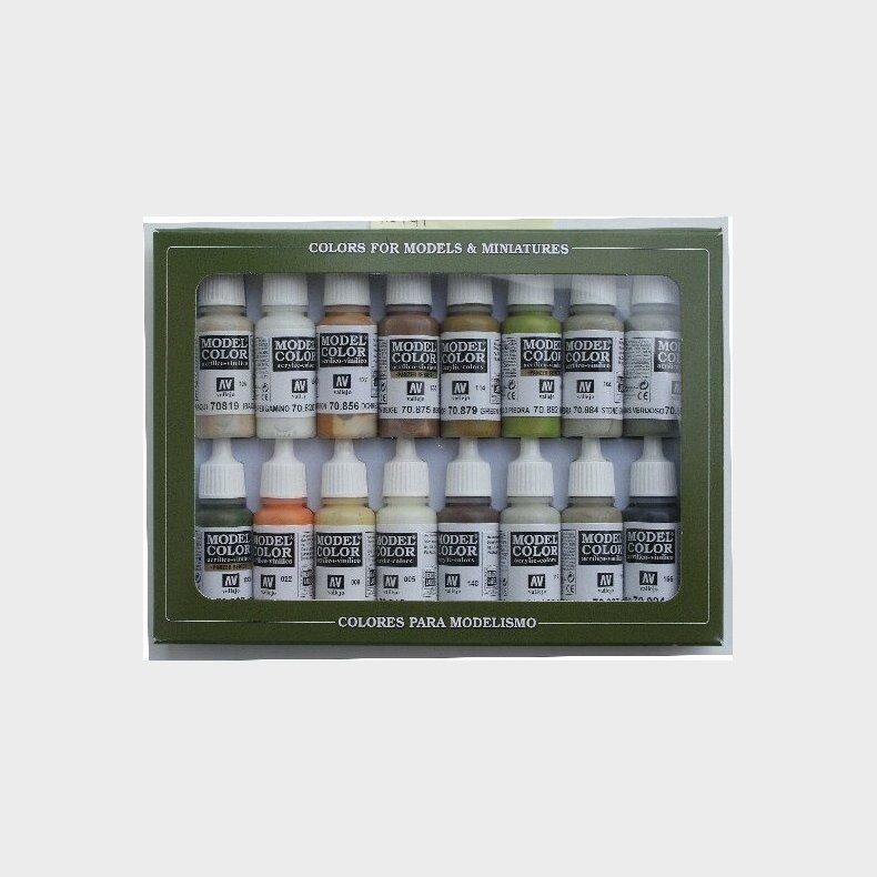 Vallejo - Model Color Maling St - Earth Tones - 16x17 Ml