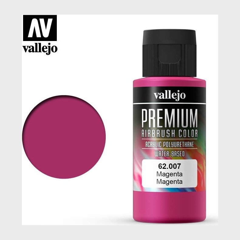 Vallejo - Premium Airbrush Maling - Magenta 60 Ml