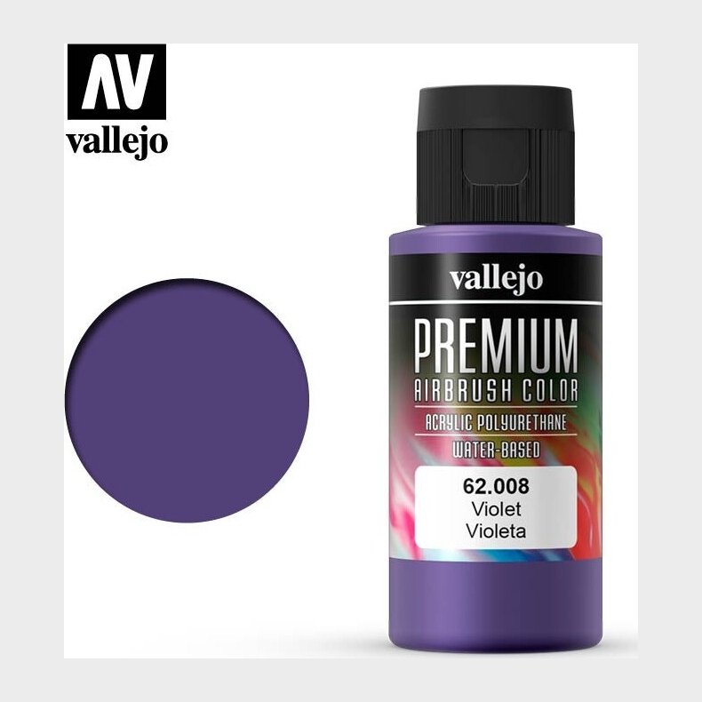 Vallejo - Premium Airbrush Maling - Violet 60 Ml