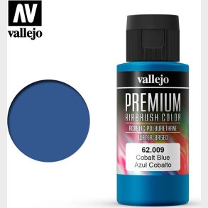Vallejo - Premium Airbrush Maling - Cobalt Blue 60 Ml